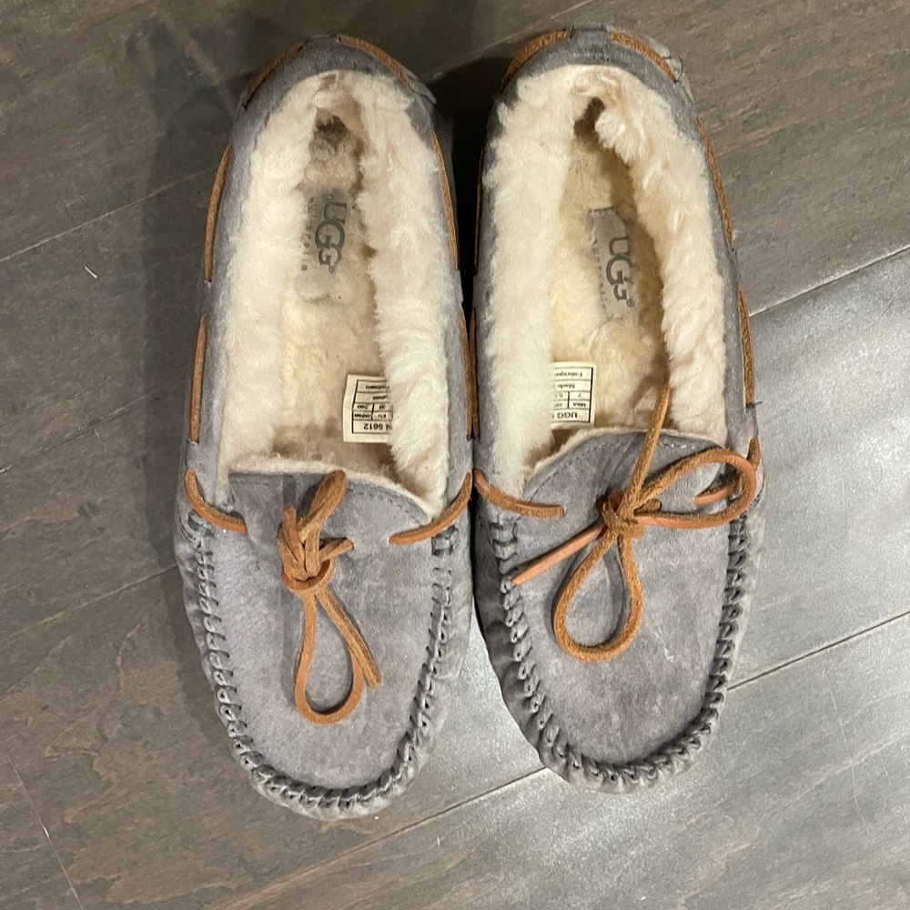 Gray Ugg slippers